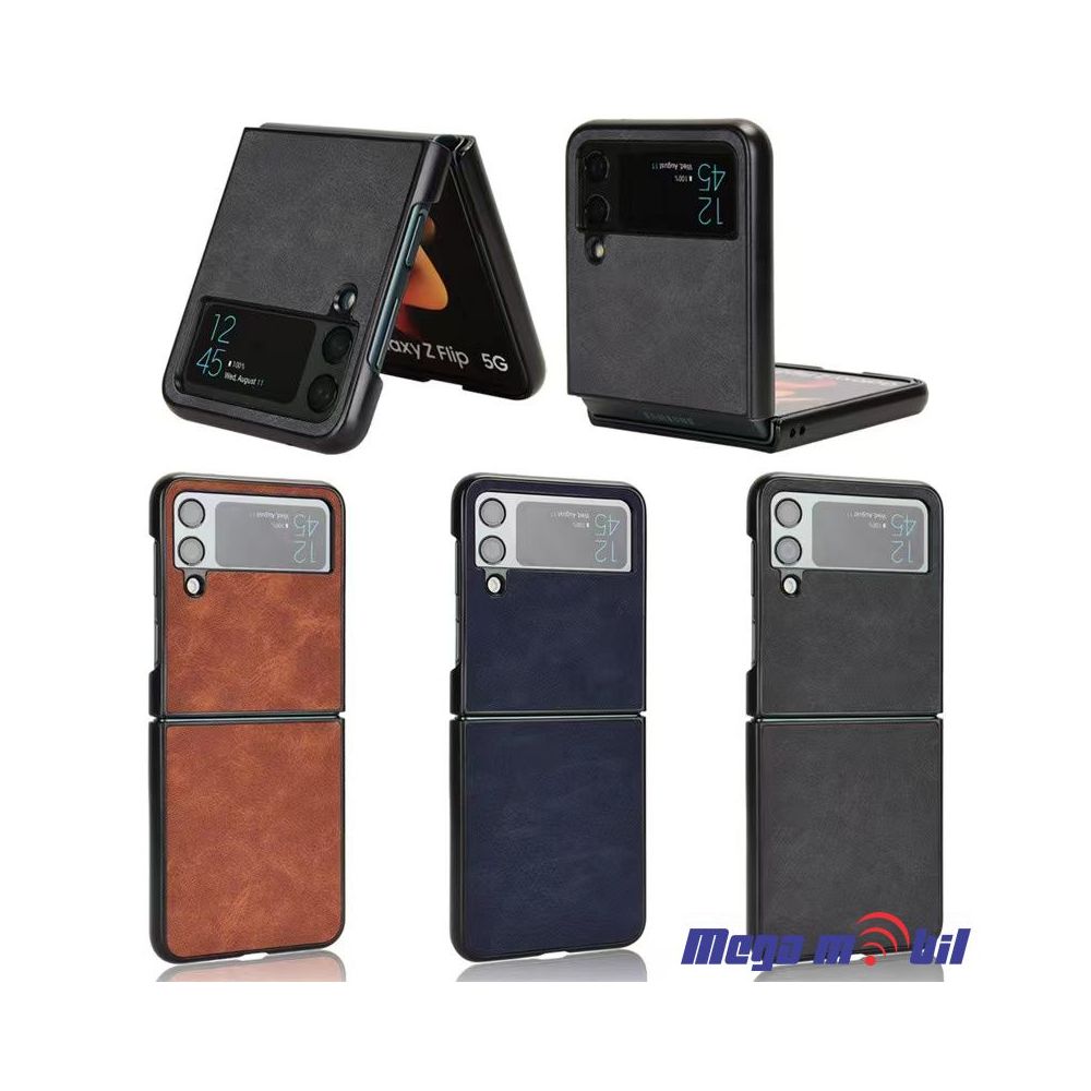Futrola Samsung Galaxy Z Flip 4 Aline Leather blue (predna i zadna)